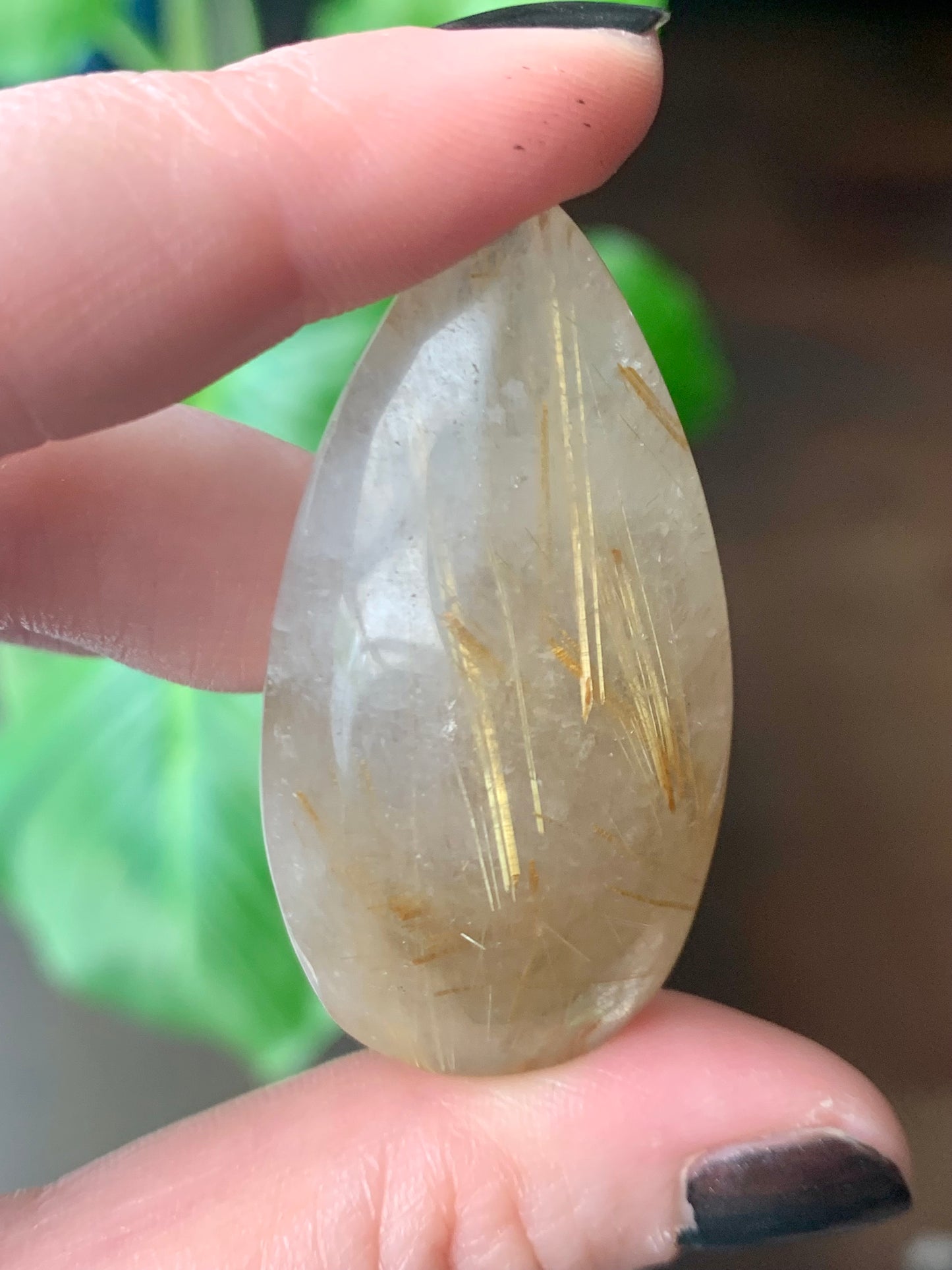 Quartz rutile doré