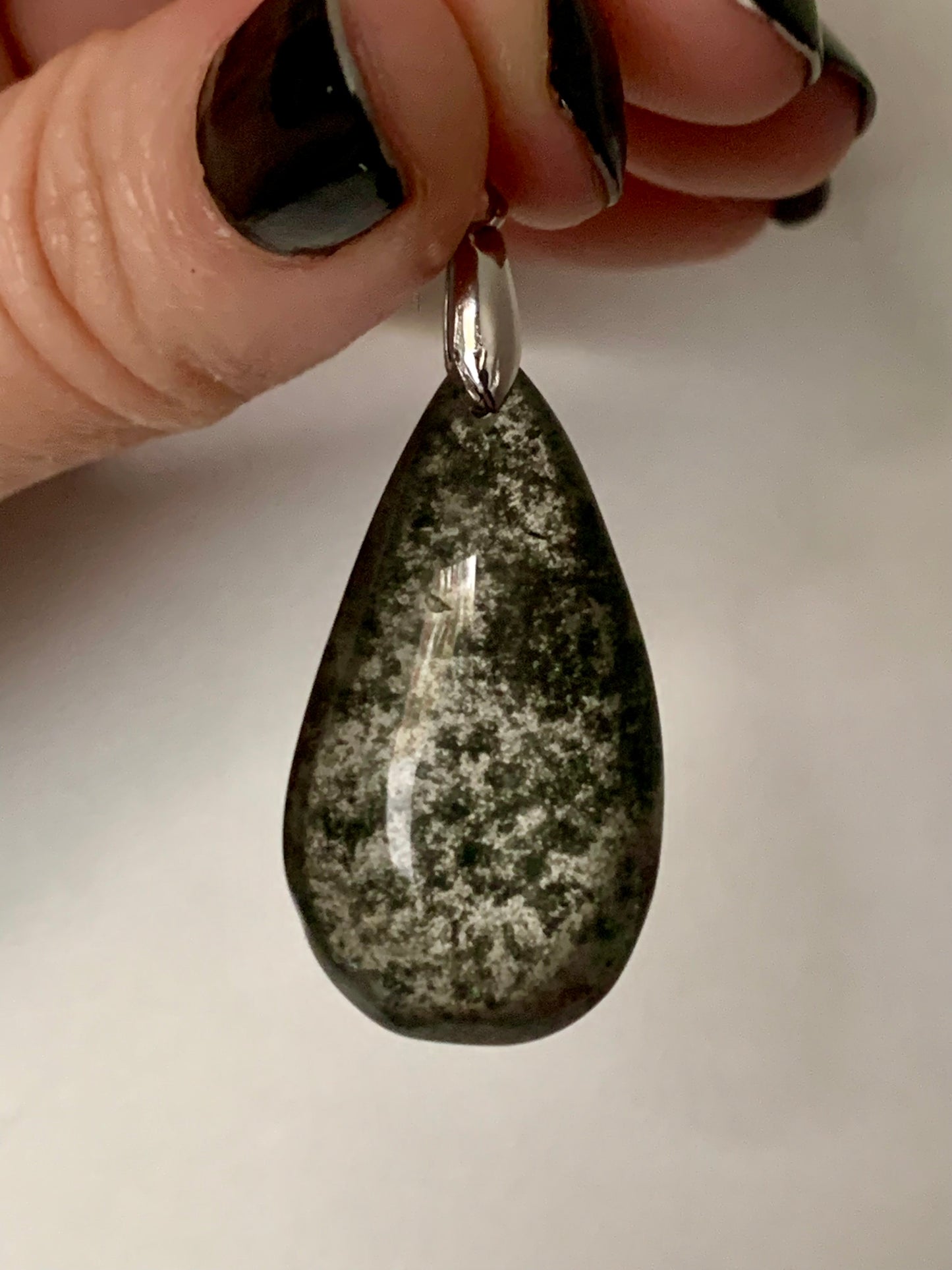 Pendentif en quartz jardin / Lodolite