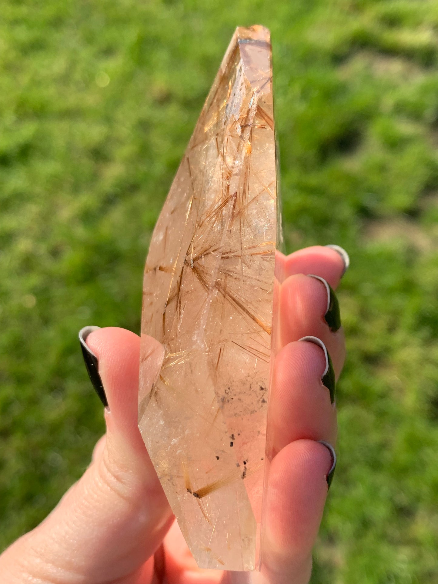 Quartz rutile doré