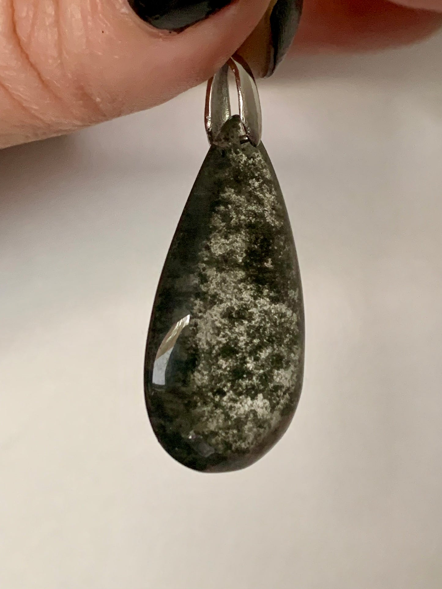 Pendentif en quartz jardin / Lodolite