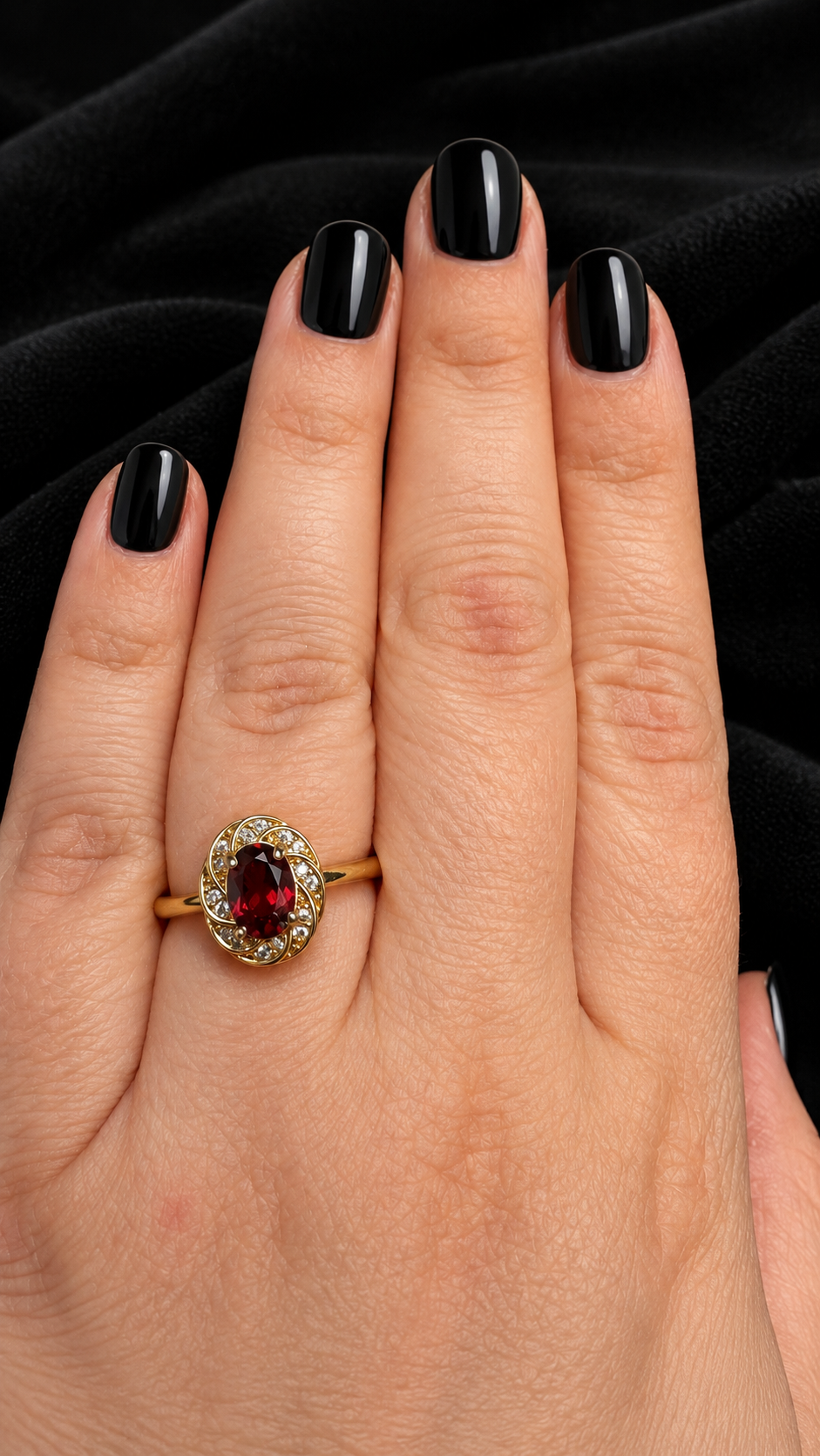 Bague grenat