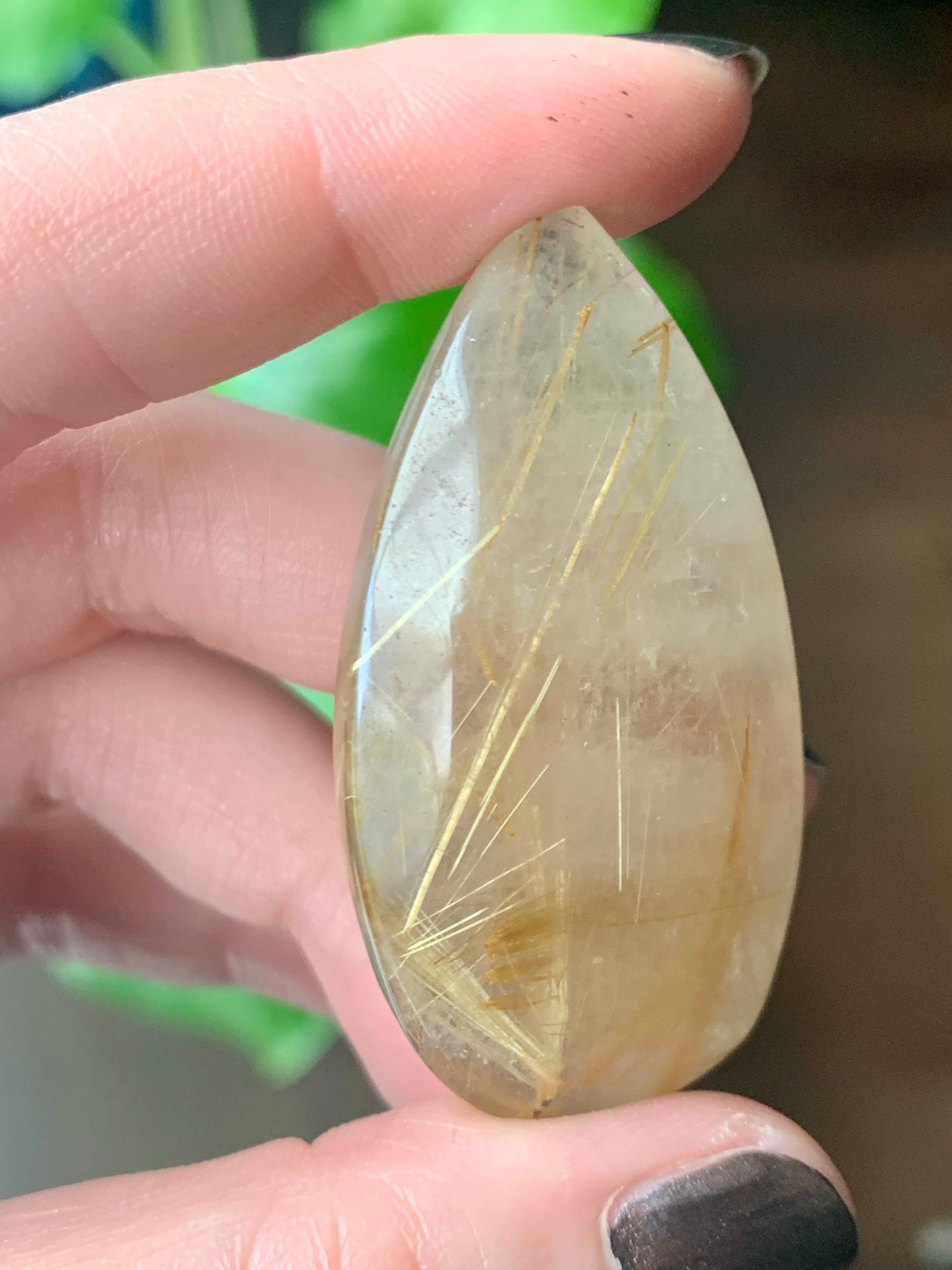 Quartz rutile doré