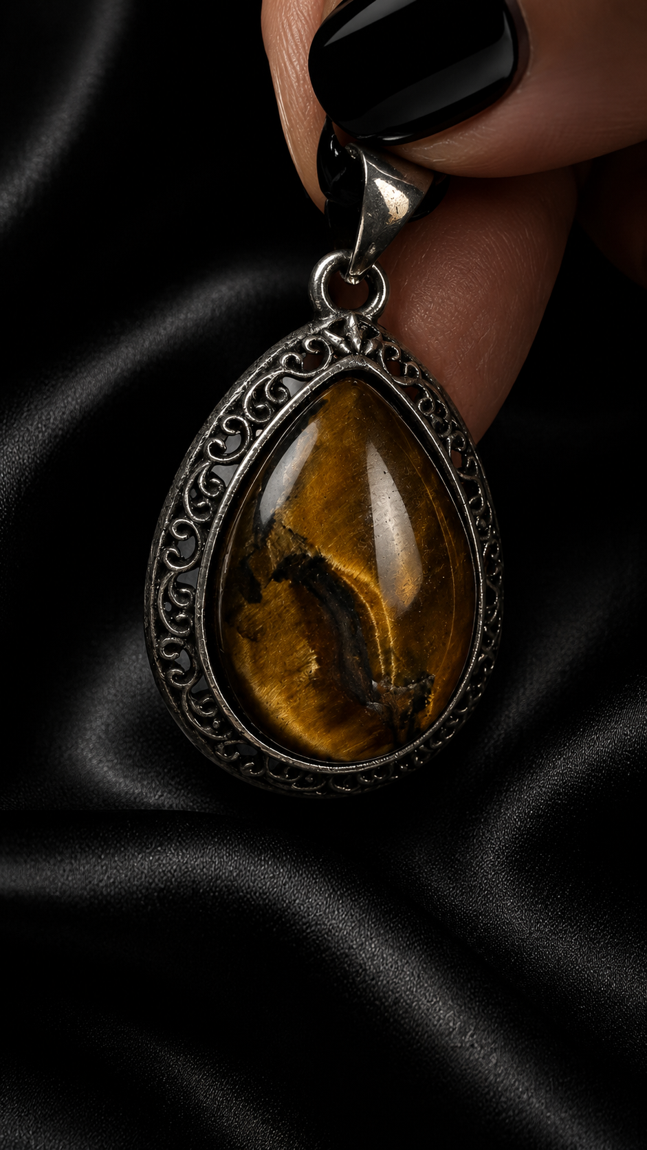 Pendentif œil de tigre