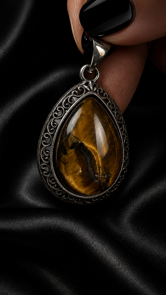 Pendentif œil de tigre