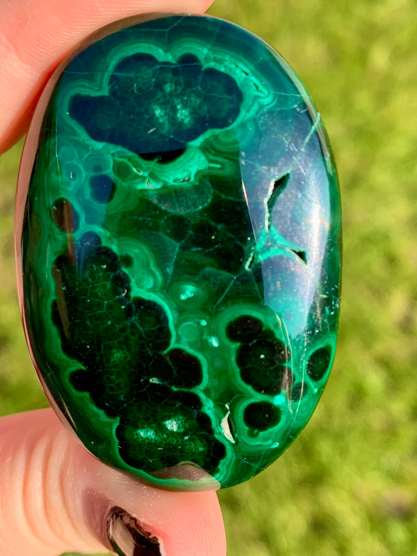 Galet malachite