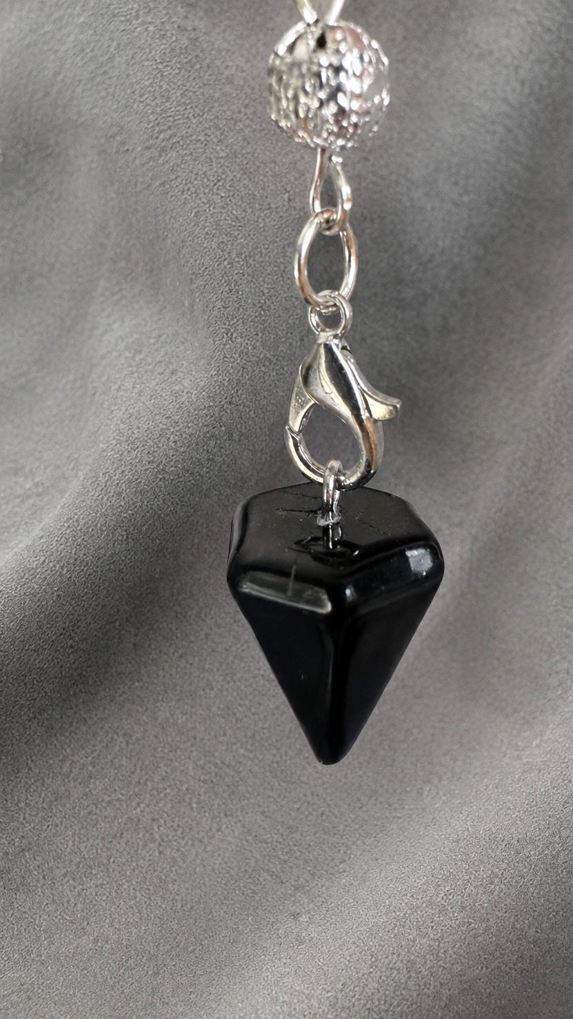 Pendule obsidienne noire