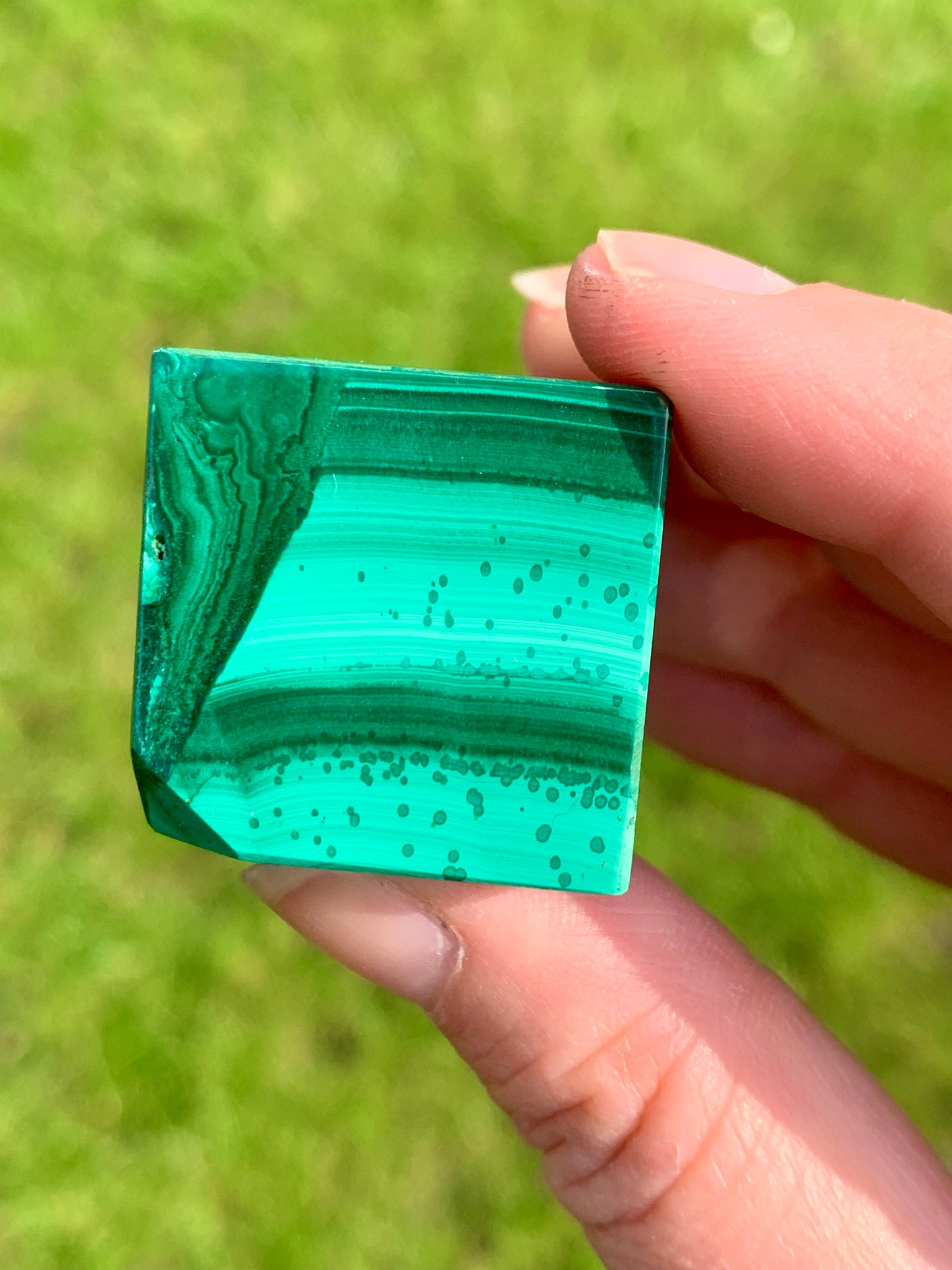 Cube malachite