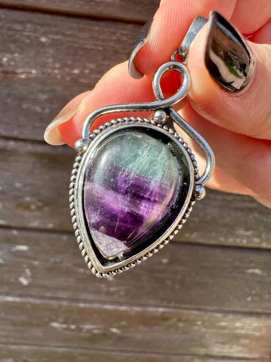 Pendentif fluorite