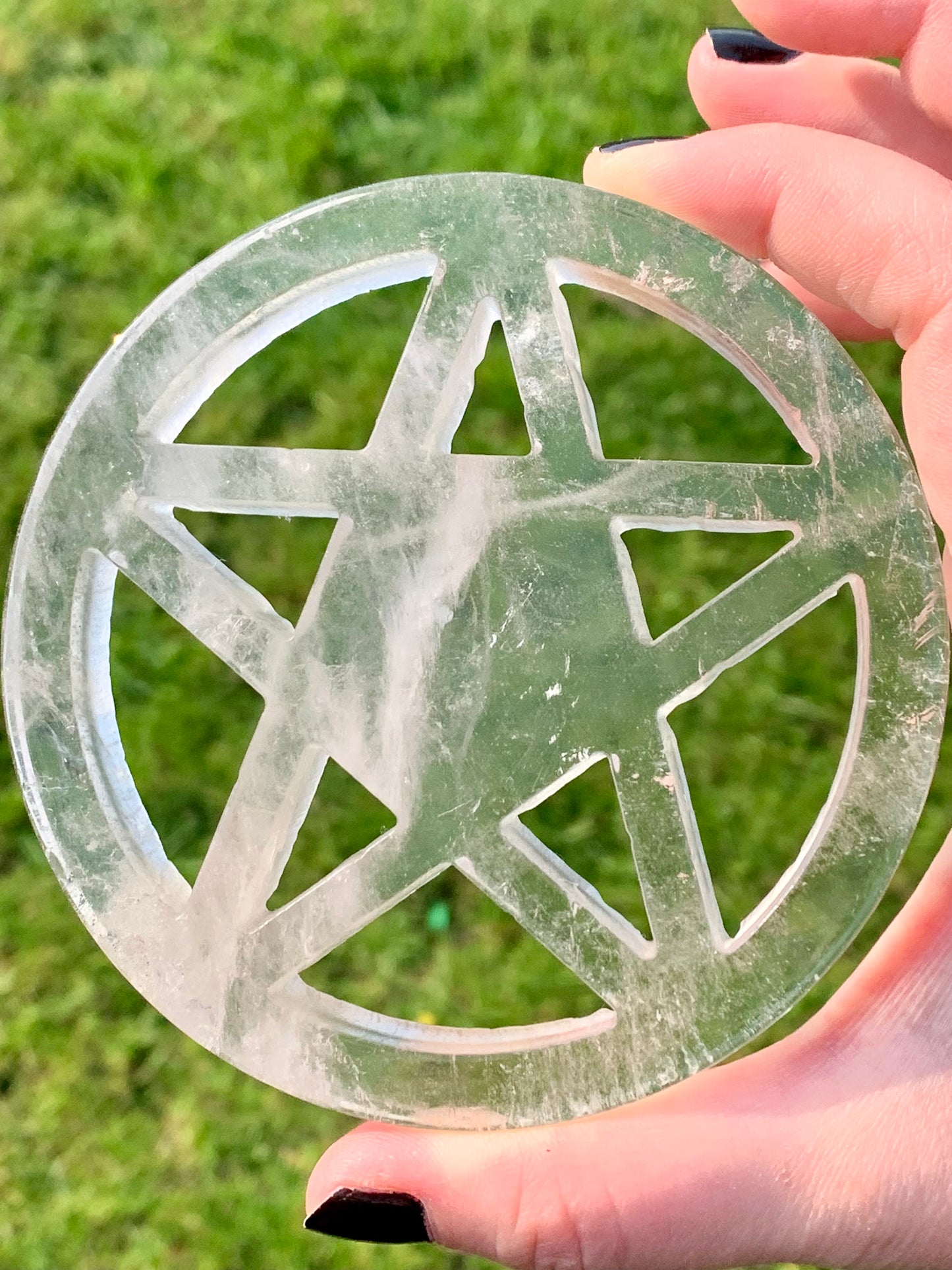 Pentacle cristal de roche