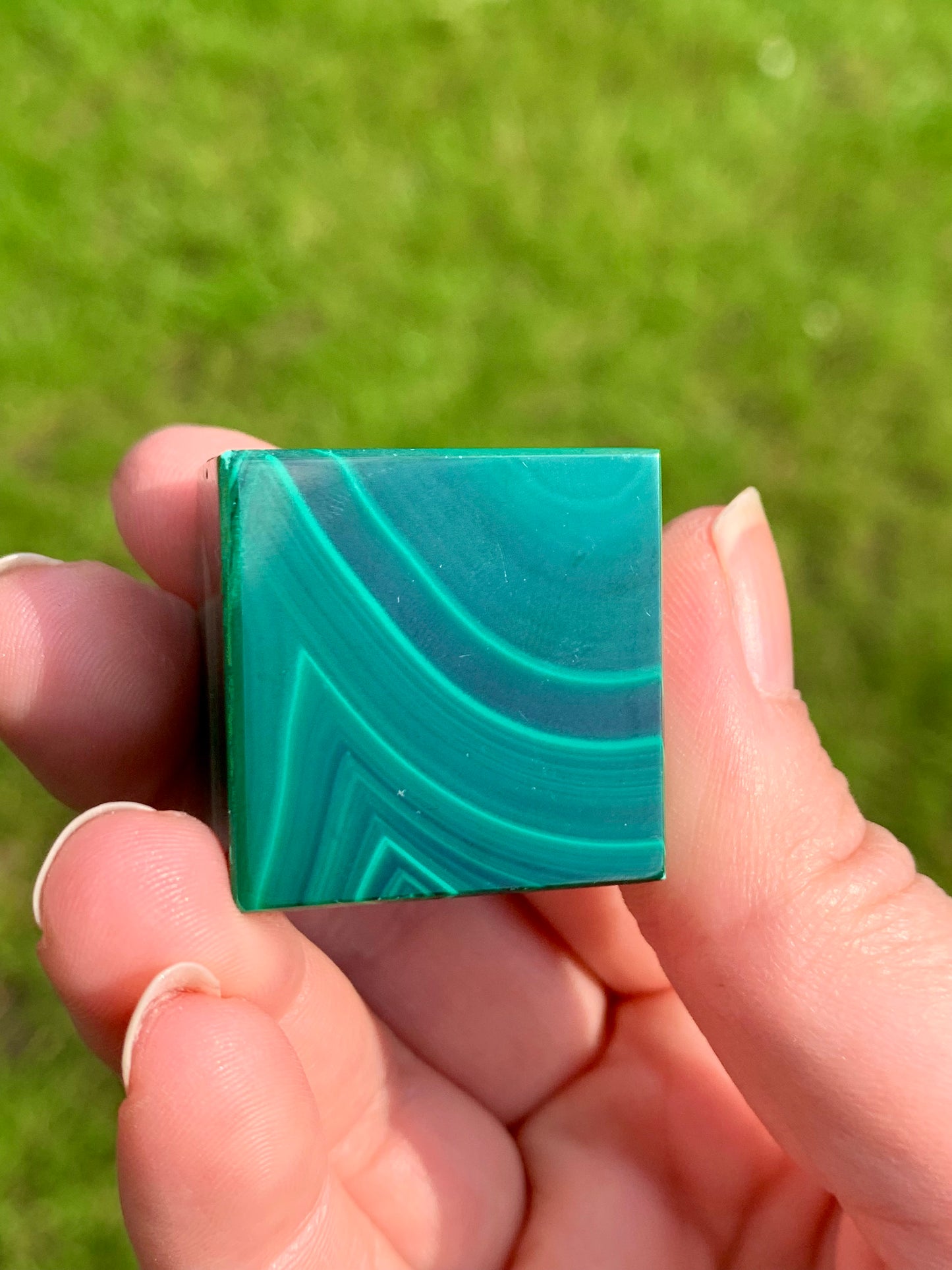 Cube malachite