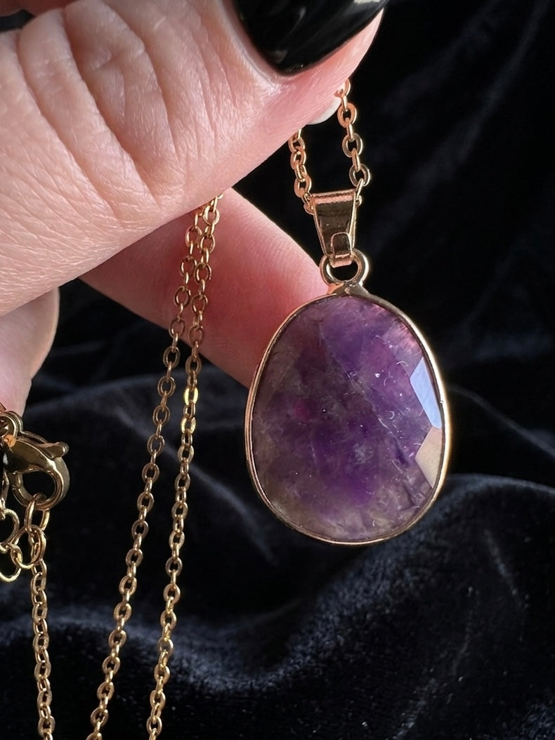 Collier améthyste