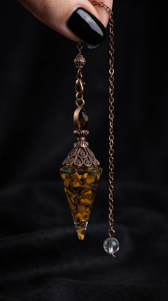 Pendule œil de tigre