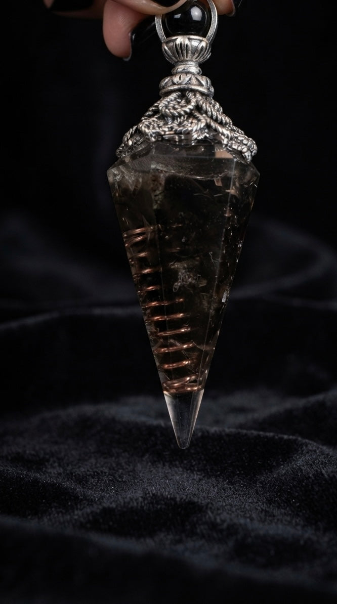 Pendule obsidienne noire