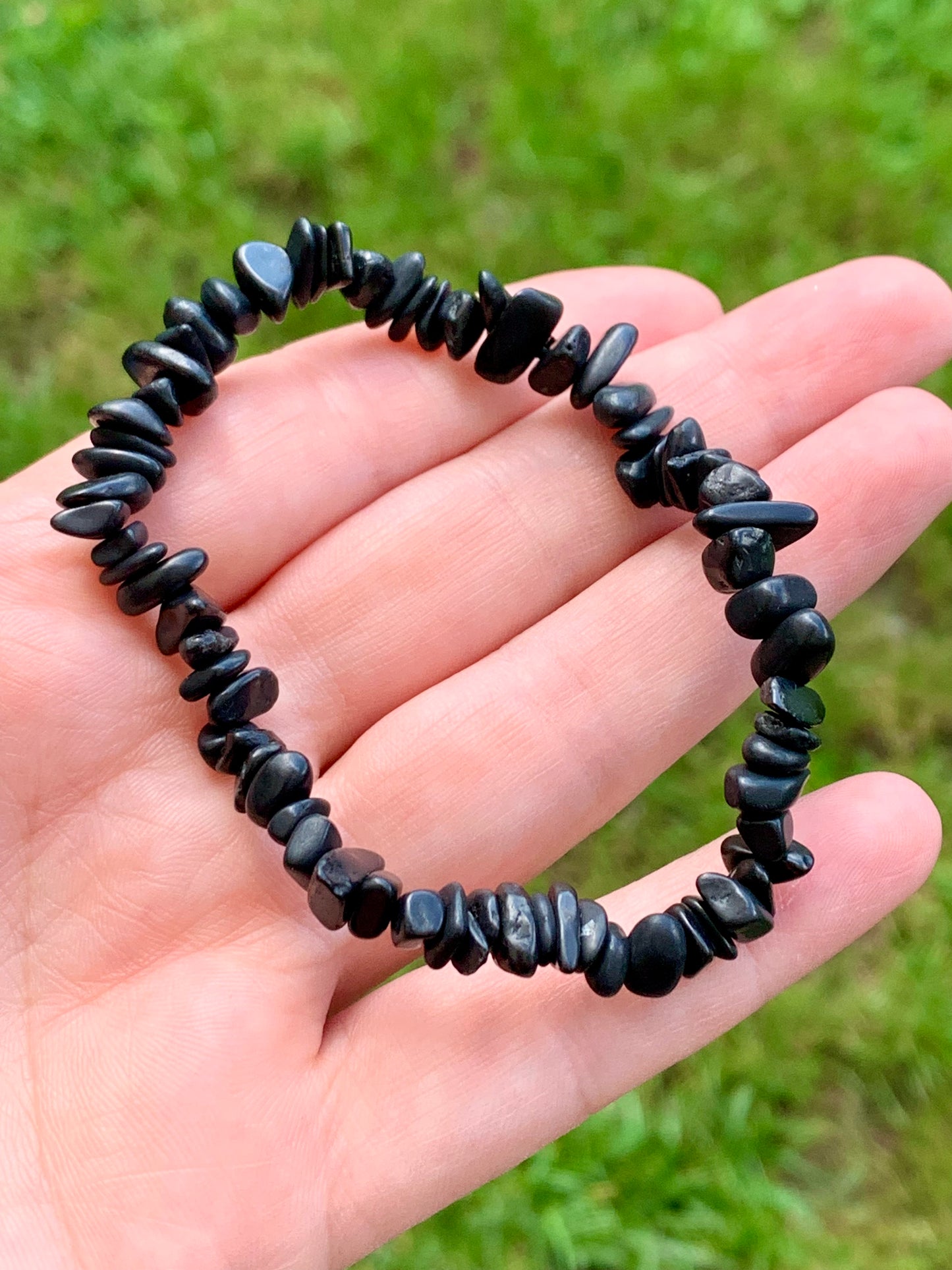 Bracelet baroque chips shungite