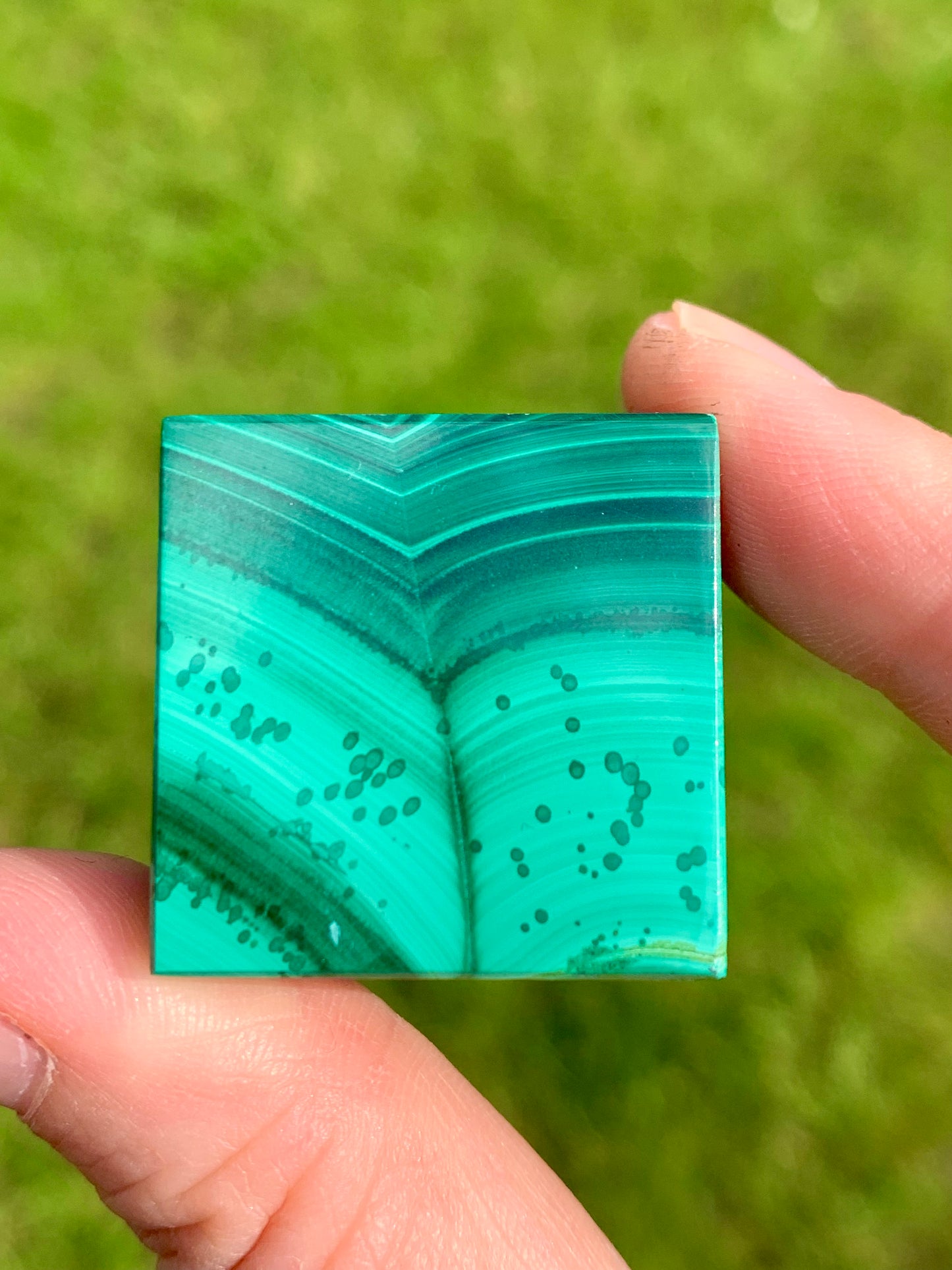 Cube malachite