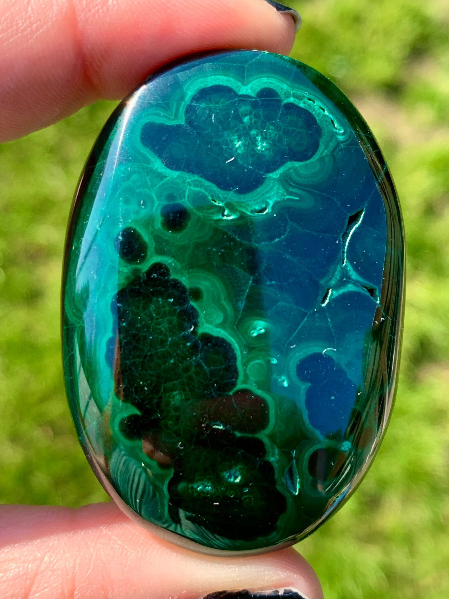 Galet malachite