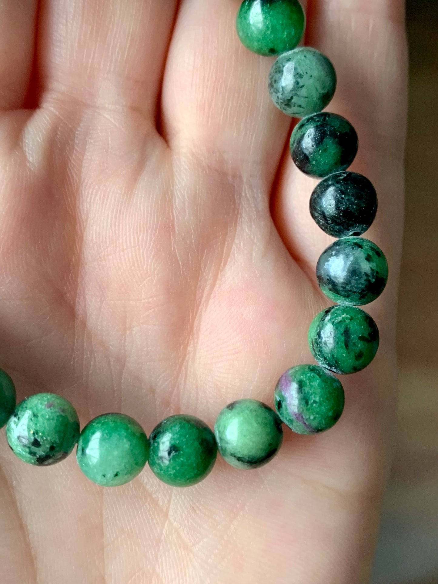 Bracelet Rubis zoisite