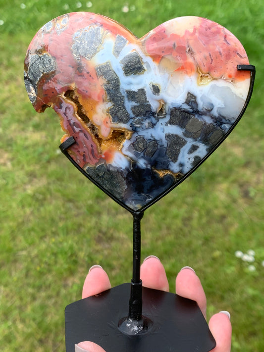 Coeur agate marcassite