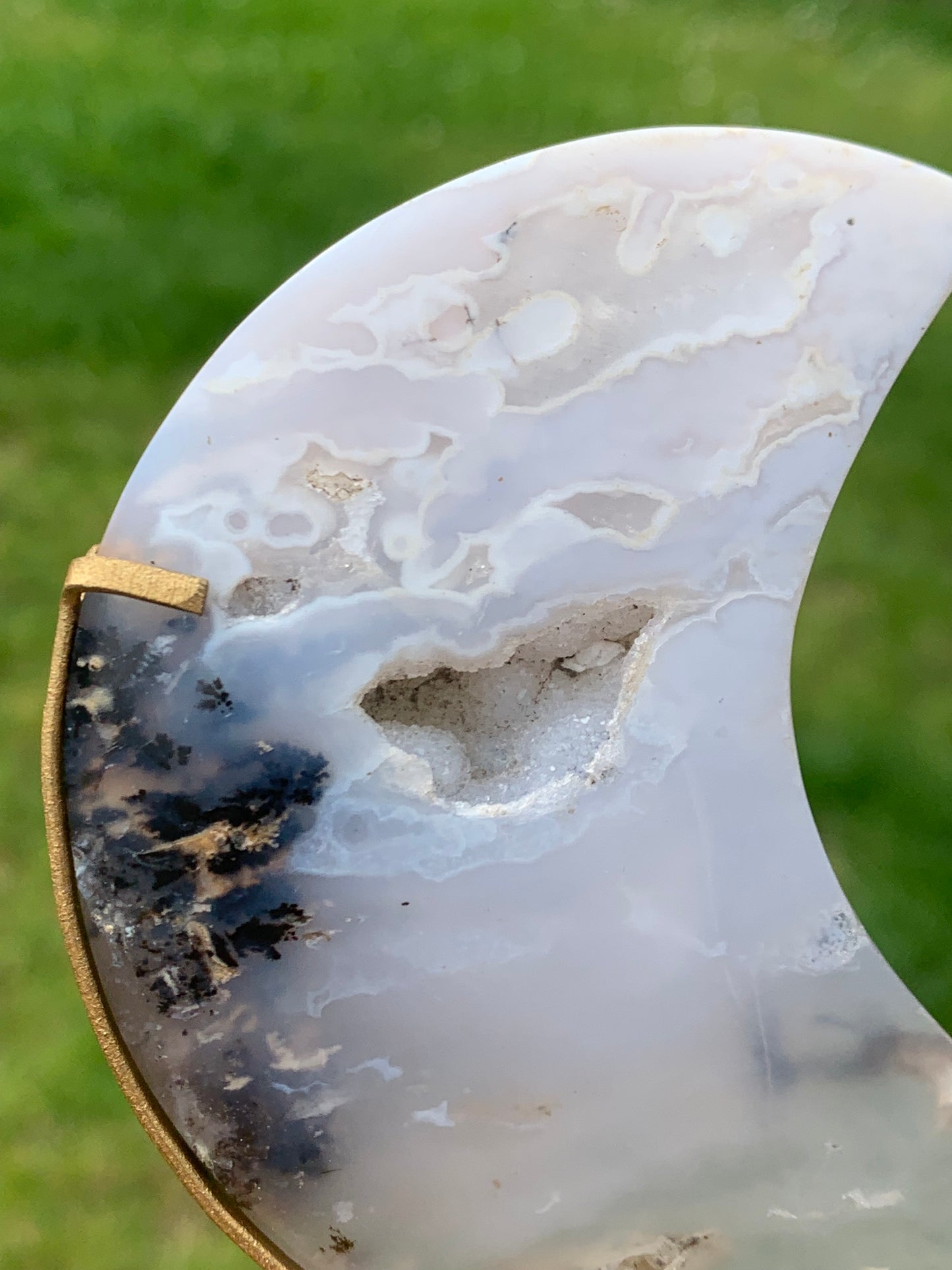 Lune agate dendritique