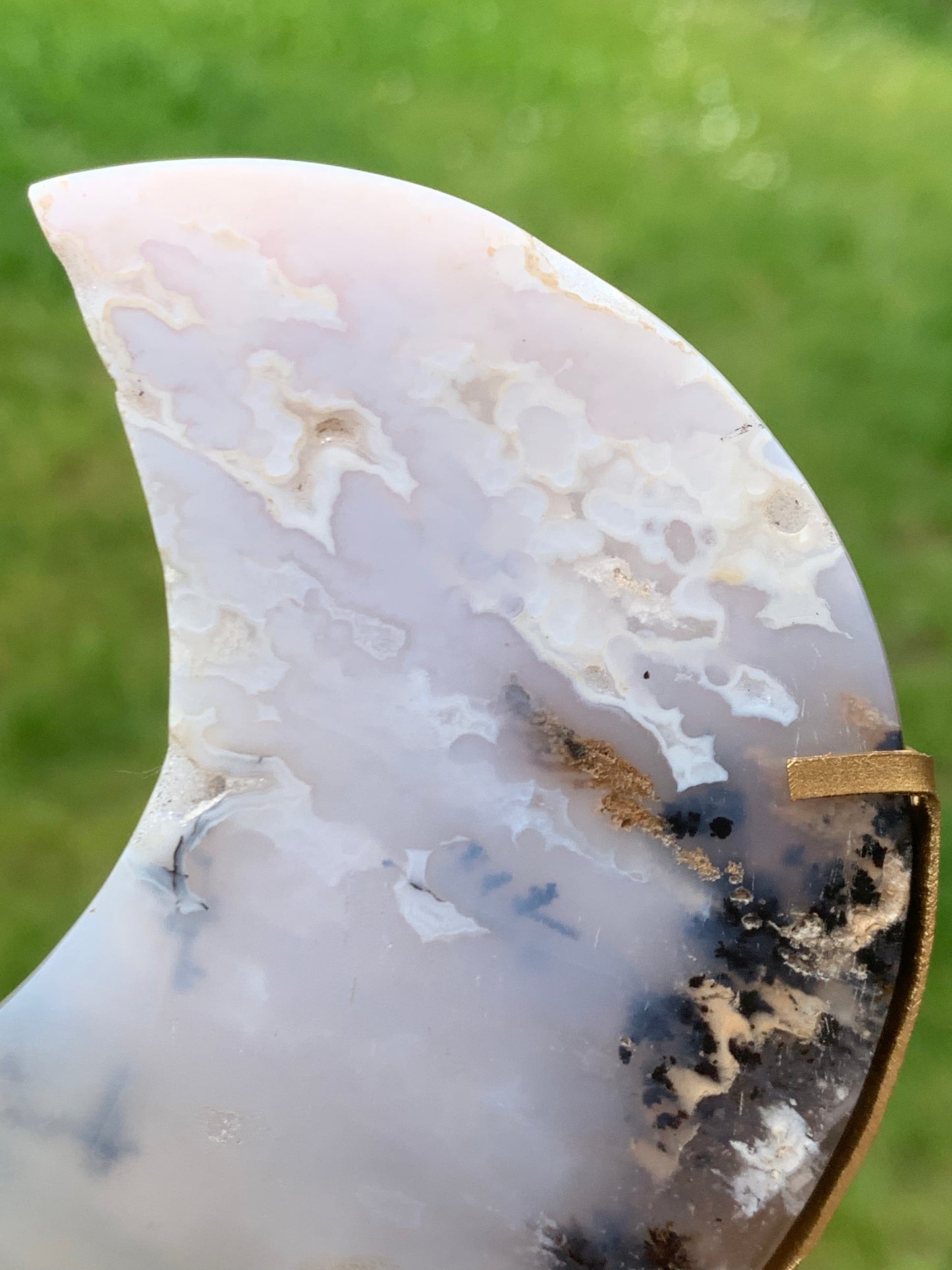 Lune agate dendritique