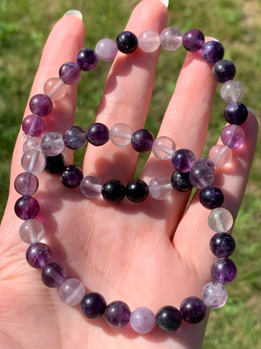 Bracelet fluorite violette