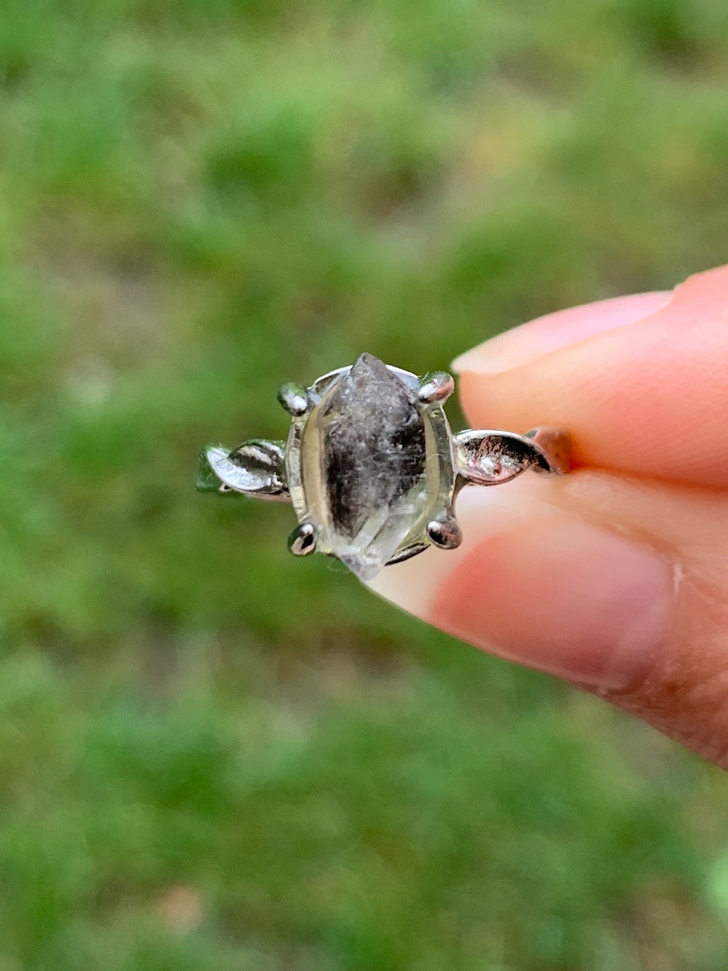 Bague en diamant Herkimer 1