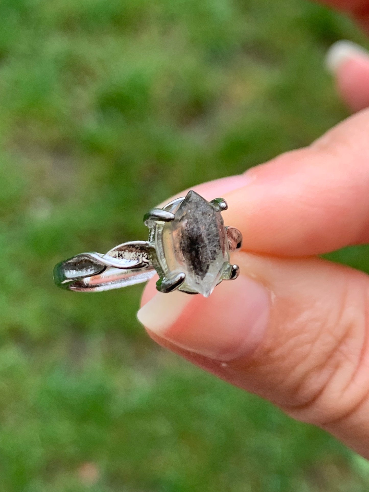 Bague en diamant Herkimer 1