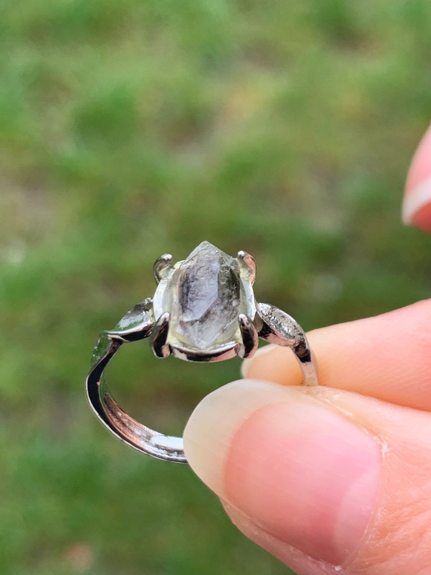 Bague en diamant Herkimer 1