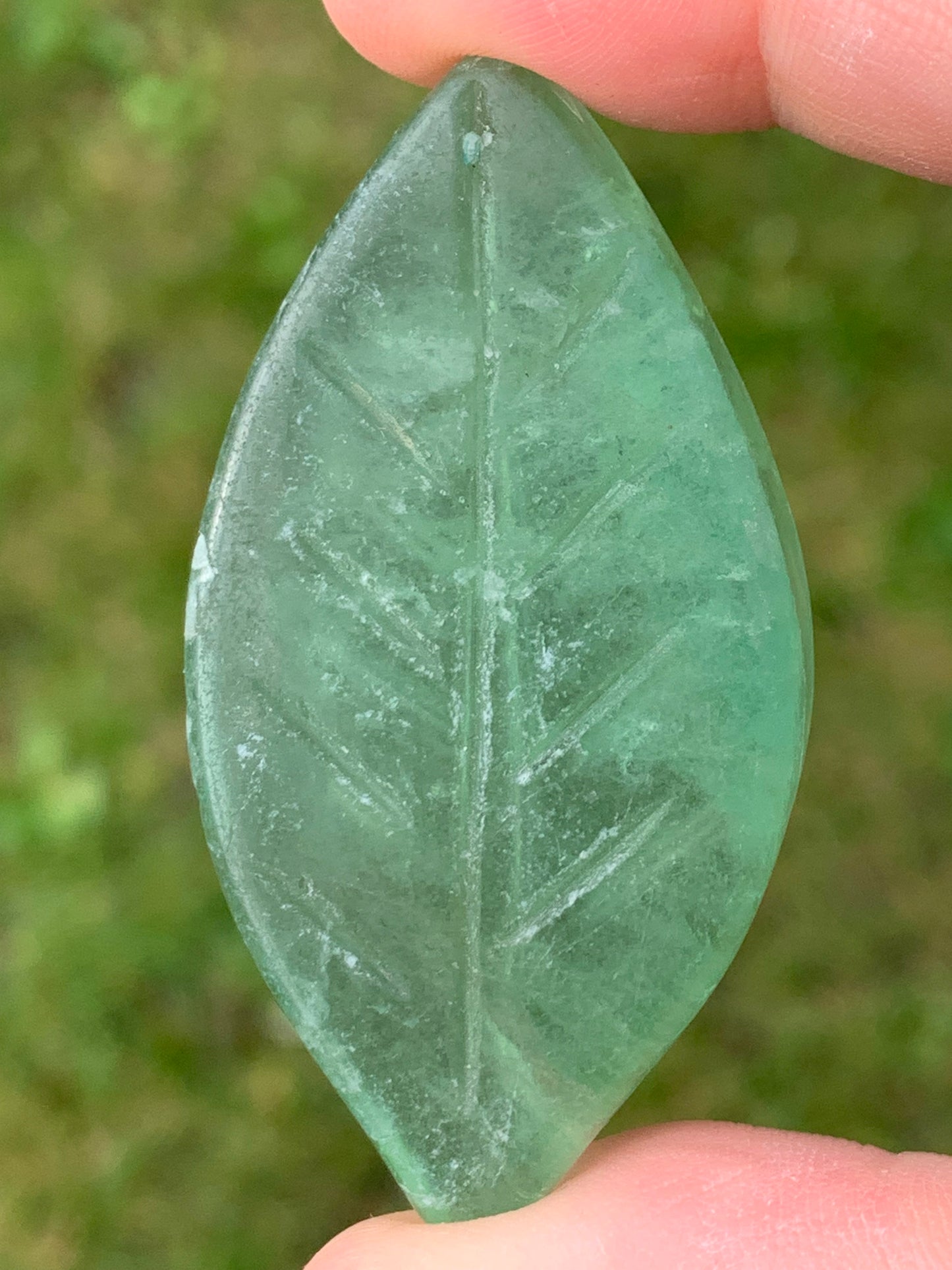 Feuille fluorite verte