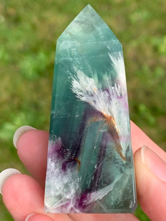 Tour fluorite plume