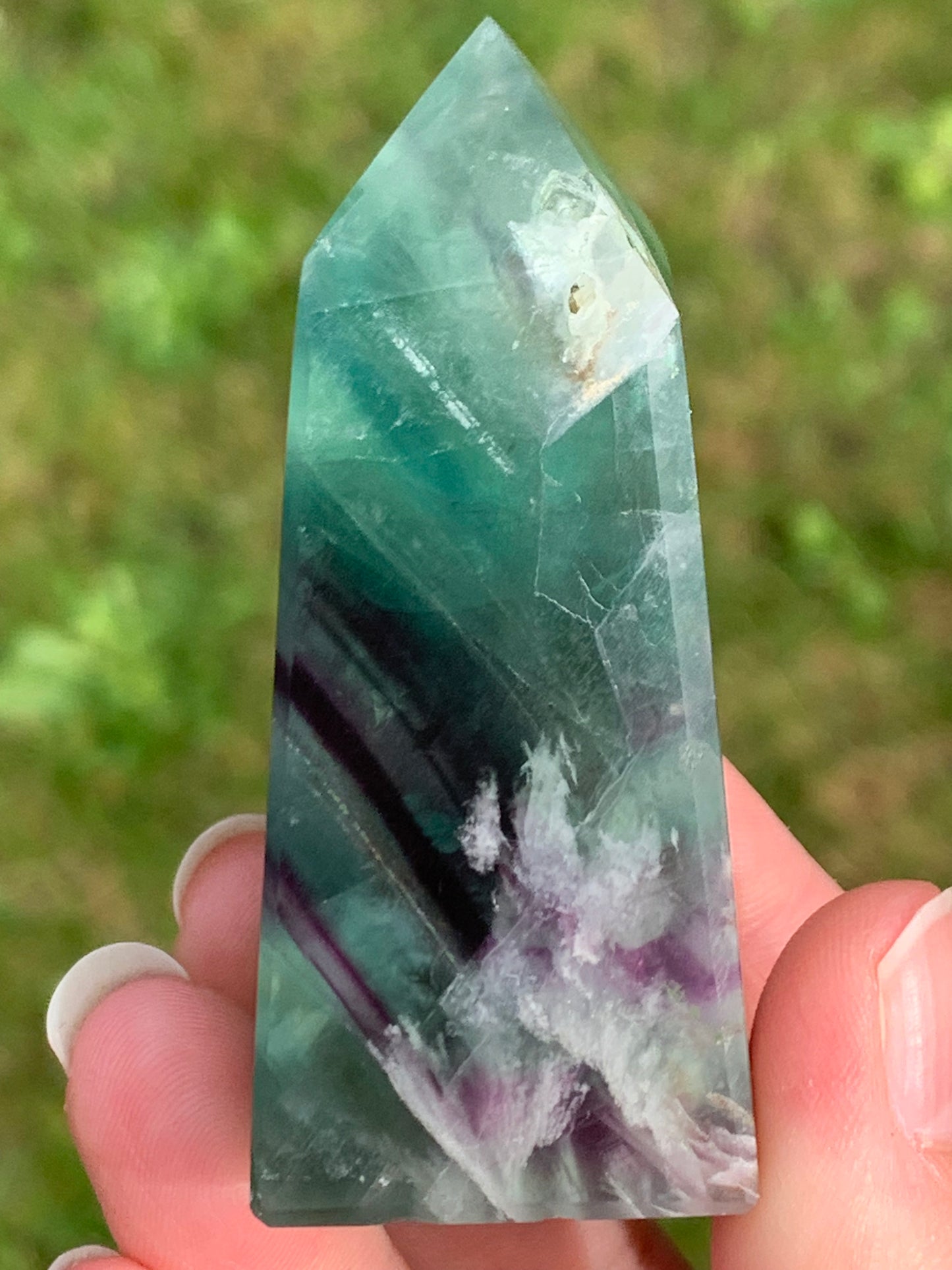 Tour fluorite plume