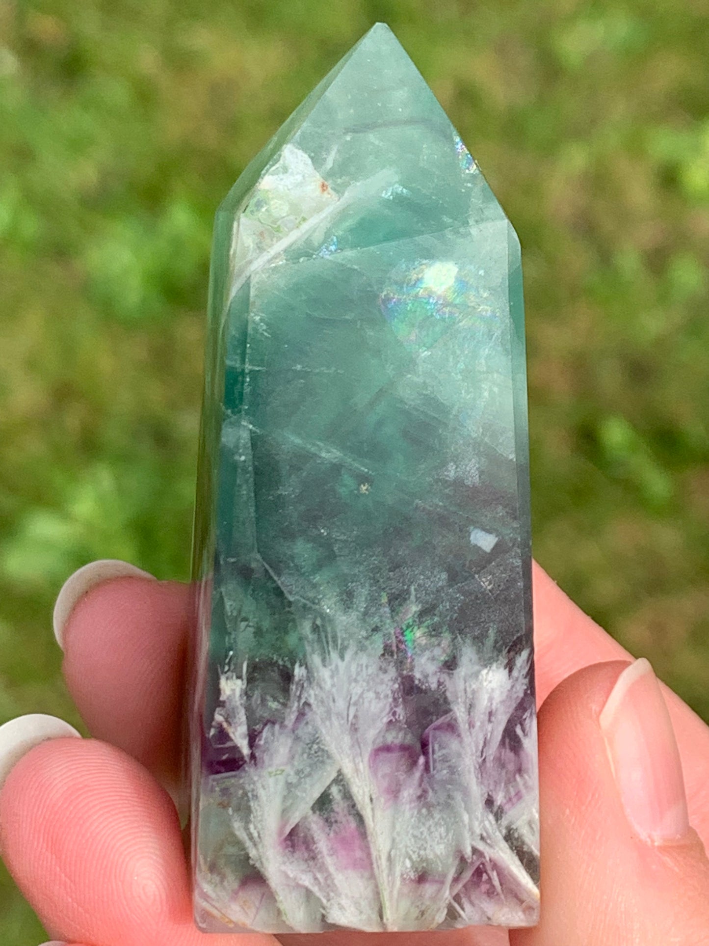 Tour fluorite plume