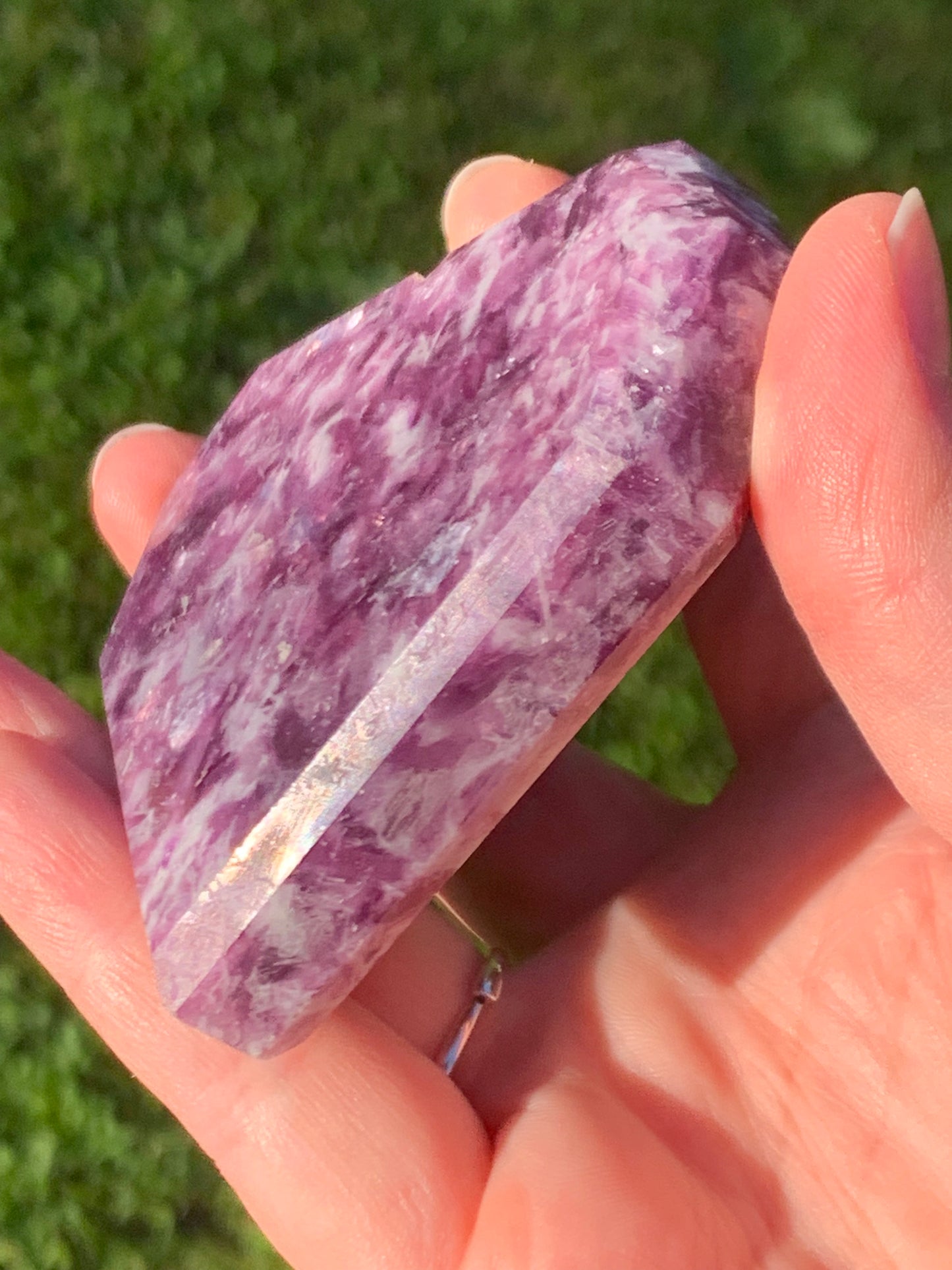 Coeur socle Lepidolite