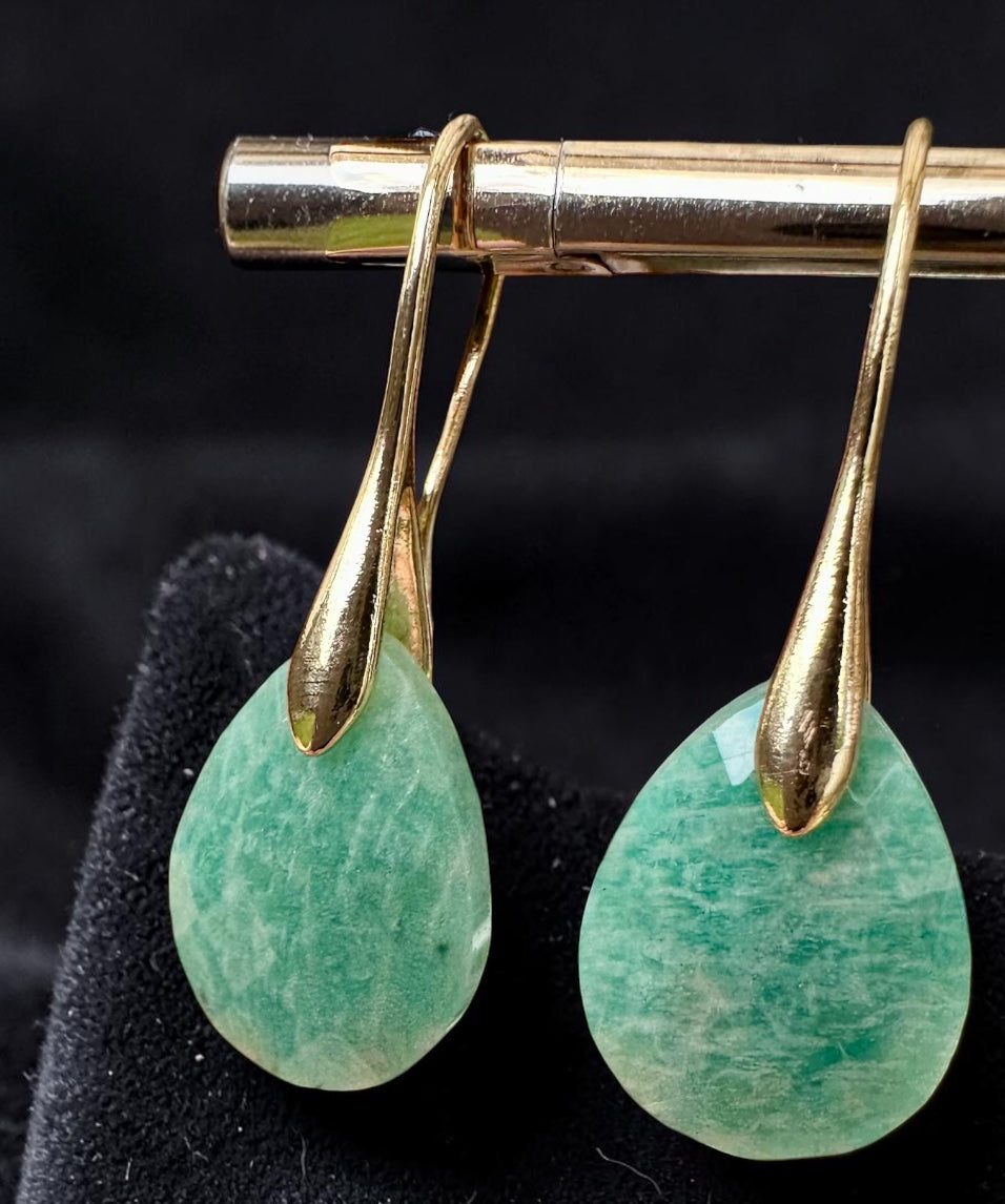 Boucles d’oreilles amazonite