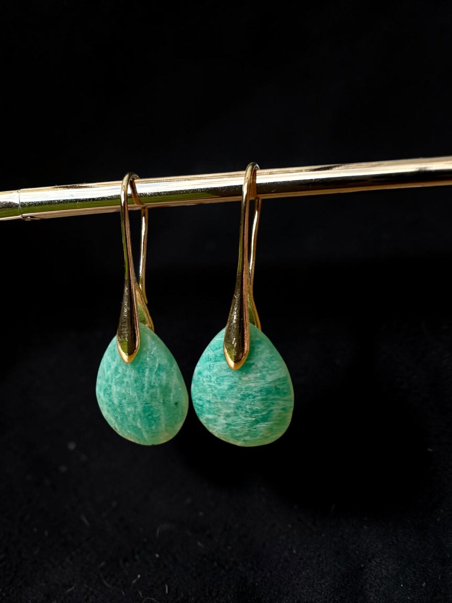 Boucles d’oreilles amazonite