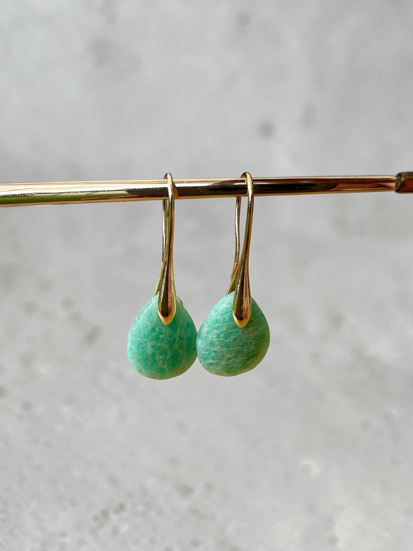 Boucles d’oreilles amazonite
