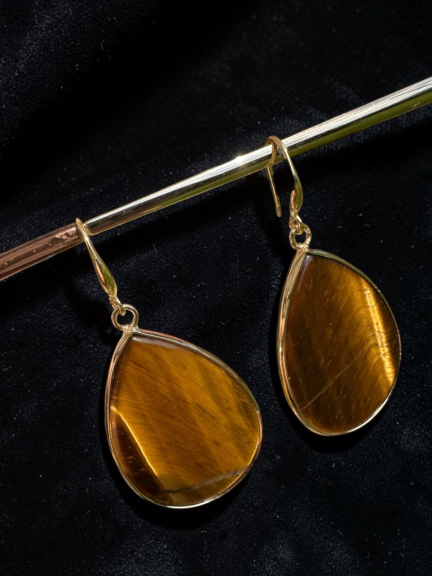 Boucles d’oreilles oeil de tigre