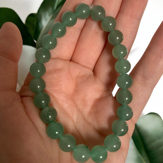 Bracelet en aventurine verte