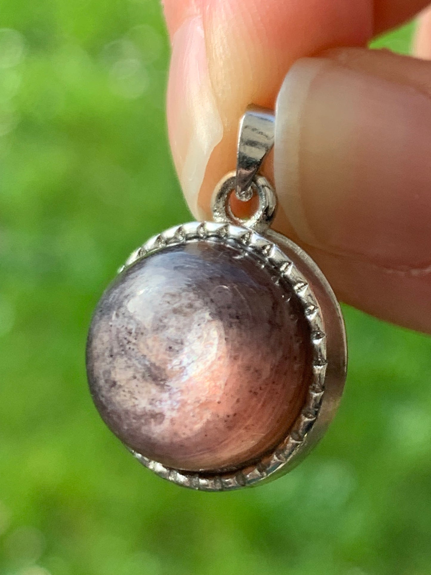 Pendentif Lepidolite gemme