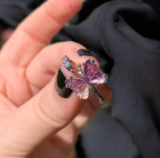 Bague papillon Fluorite 1