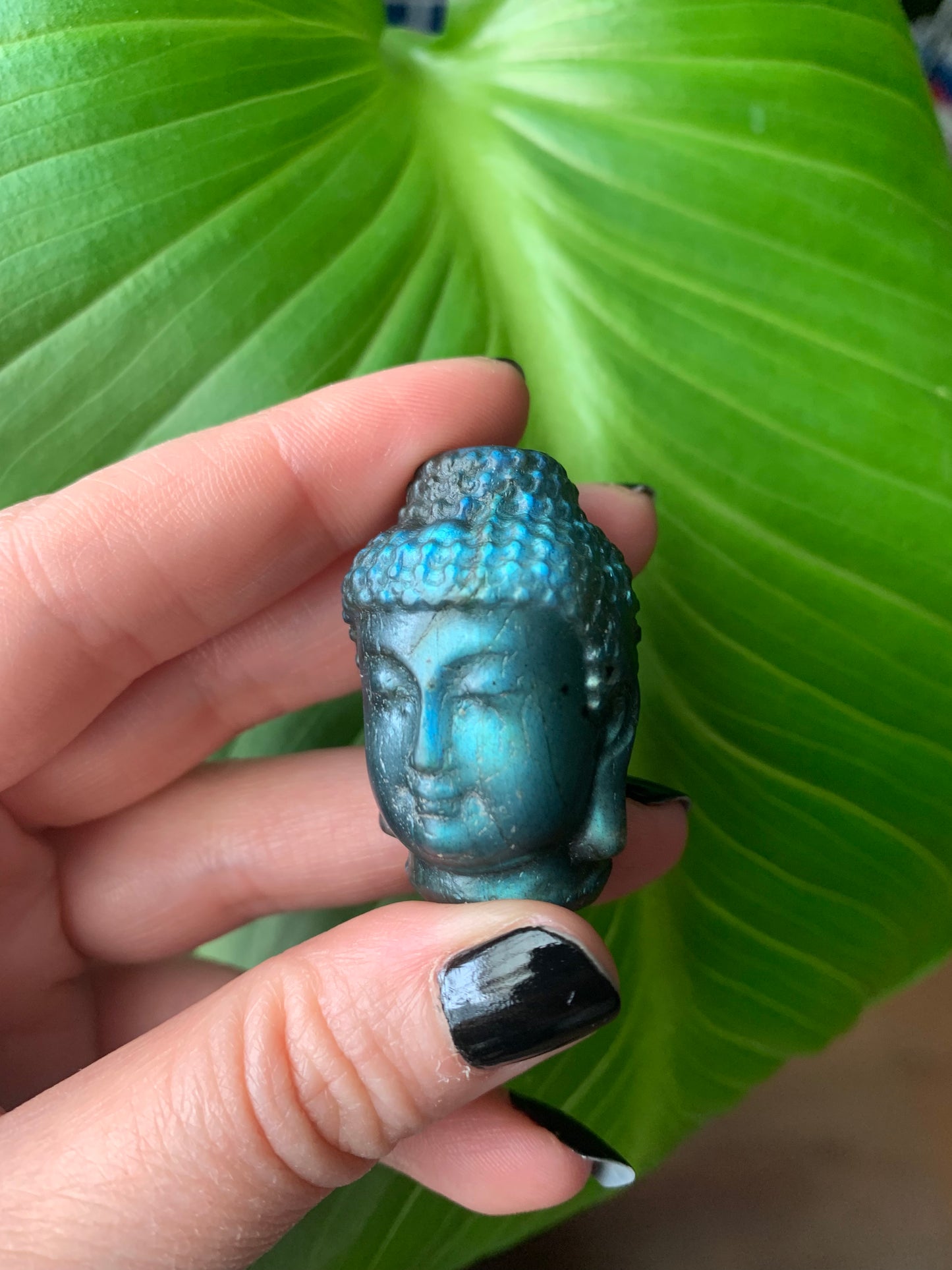 Tête de bouddha labradorite