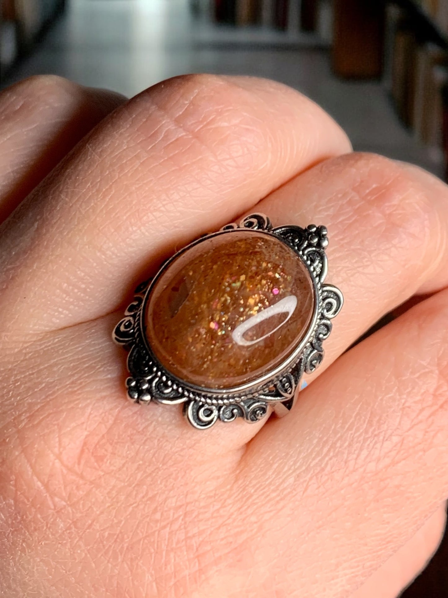 Sunstone ring