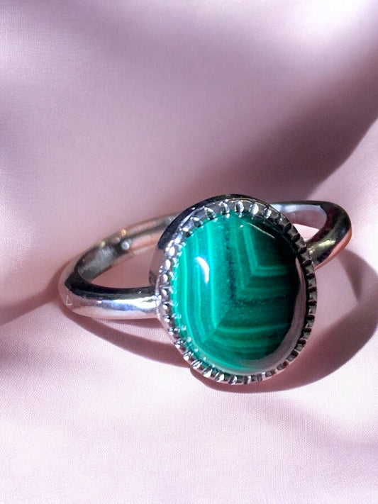 Bague malachite