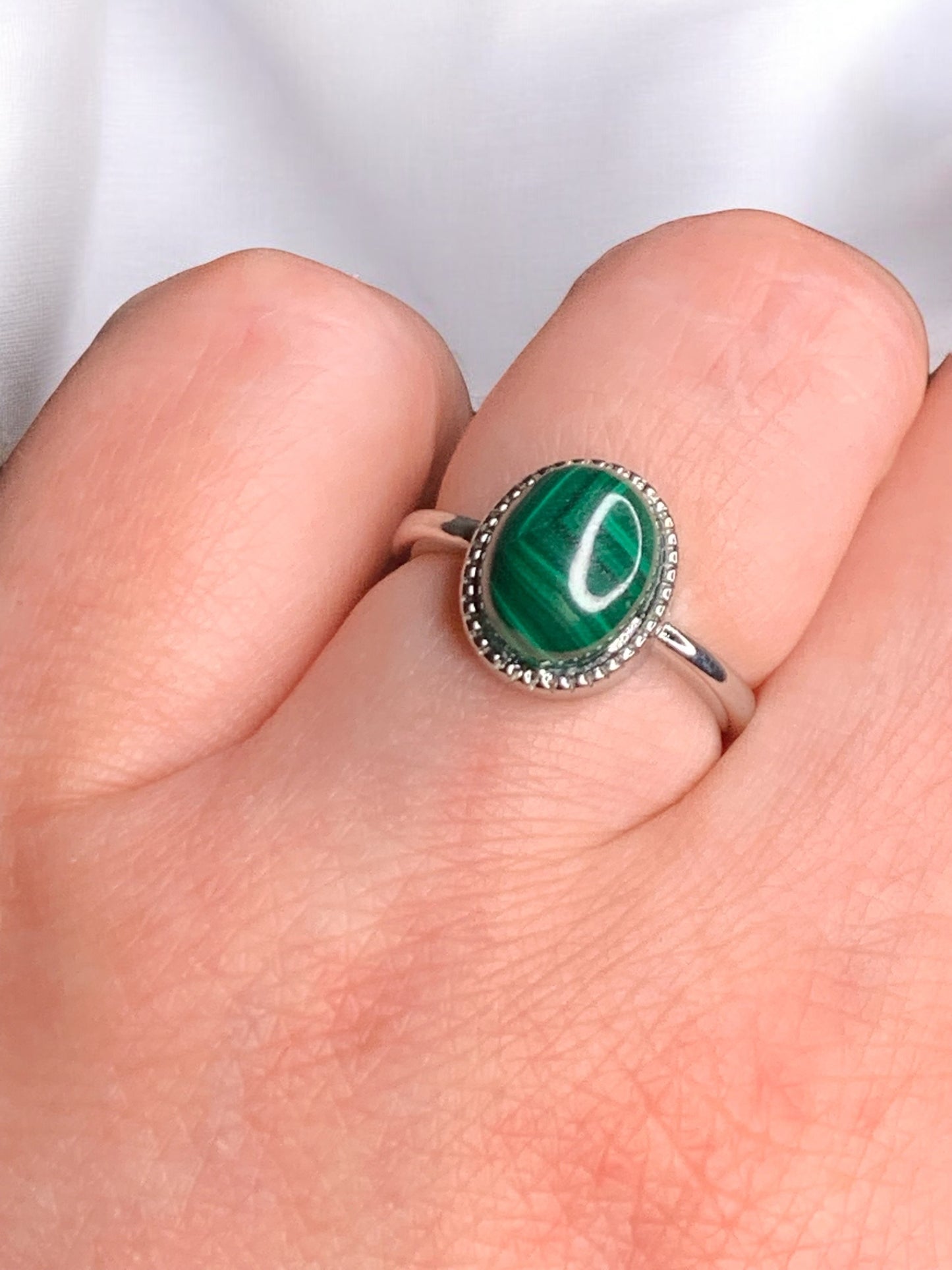 Bague malachite