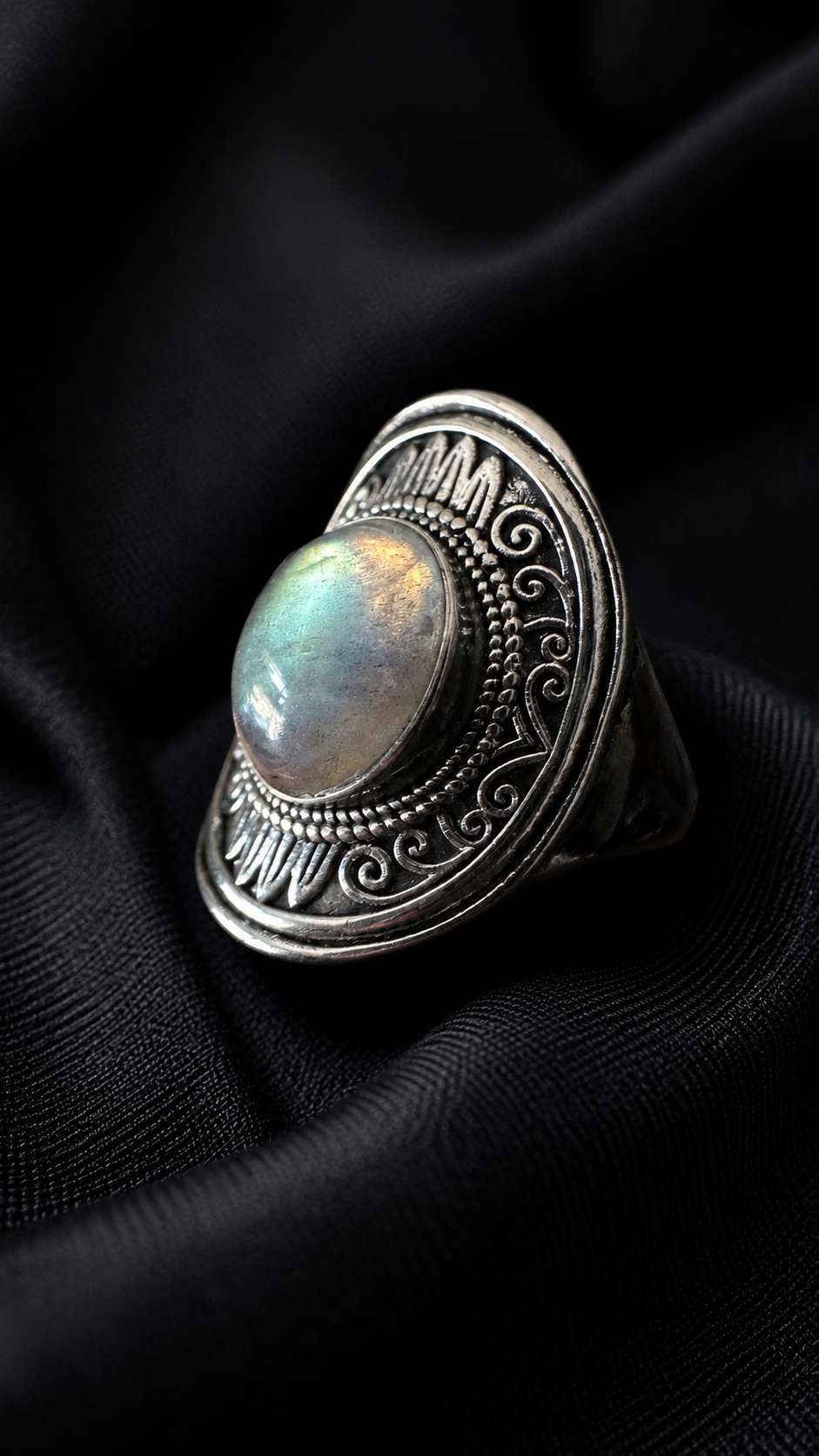 Bague labradorite