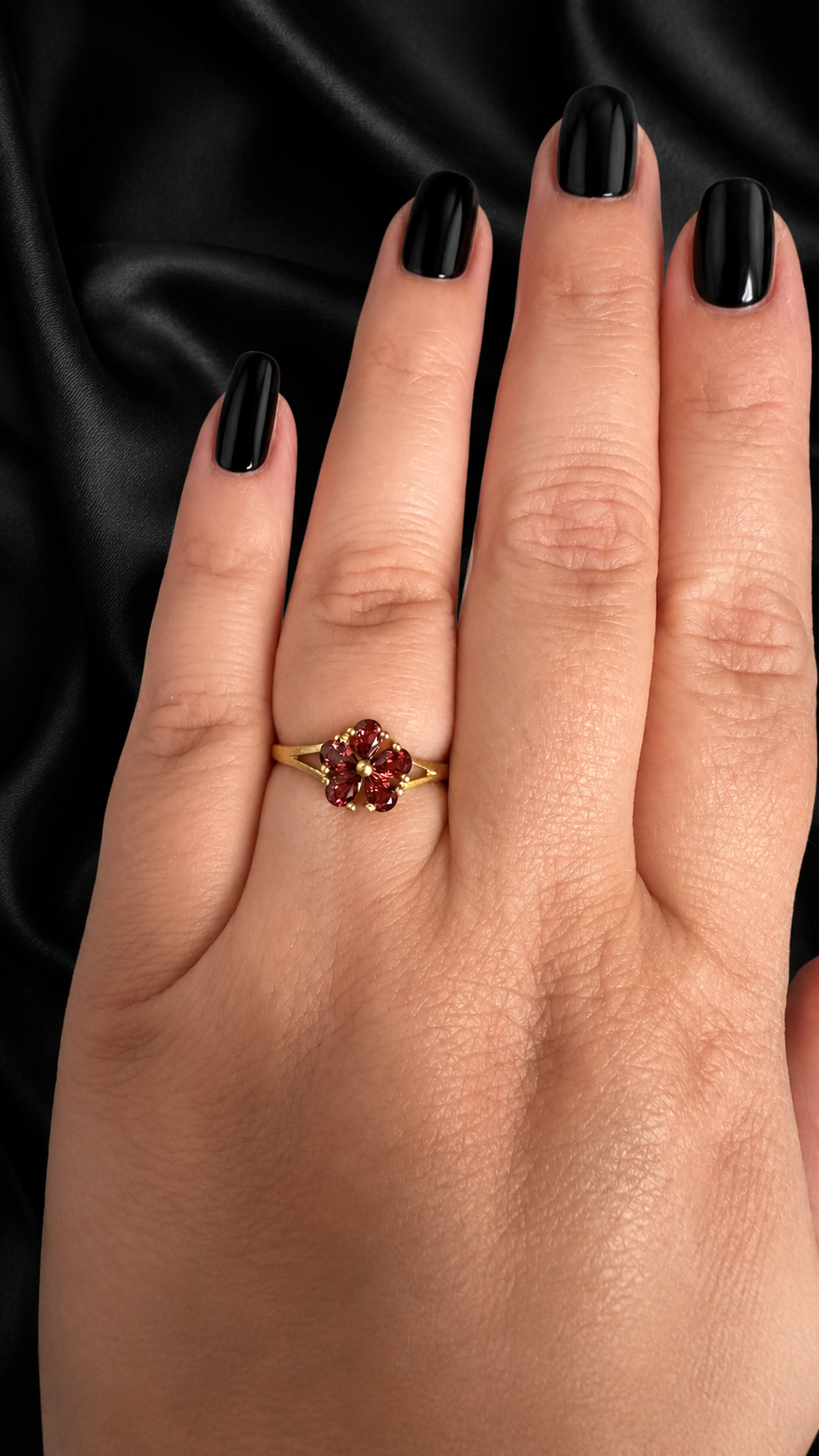 Bague grenat