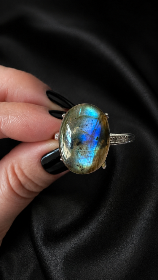 Bague labradorite