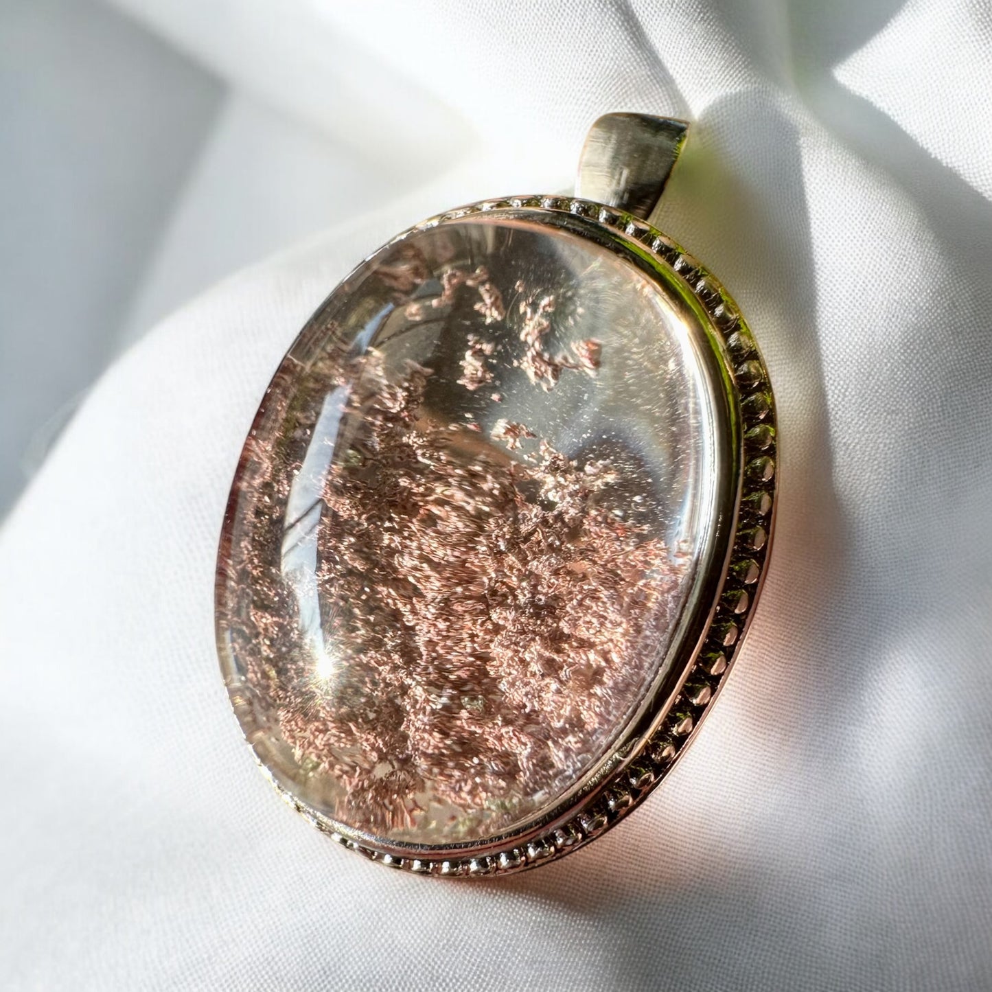 Lodolite / garden quartz pendant