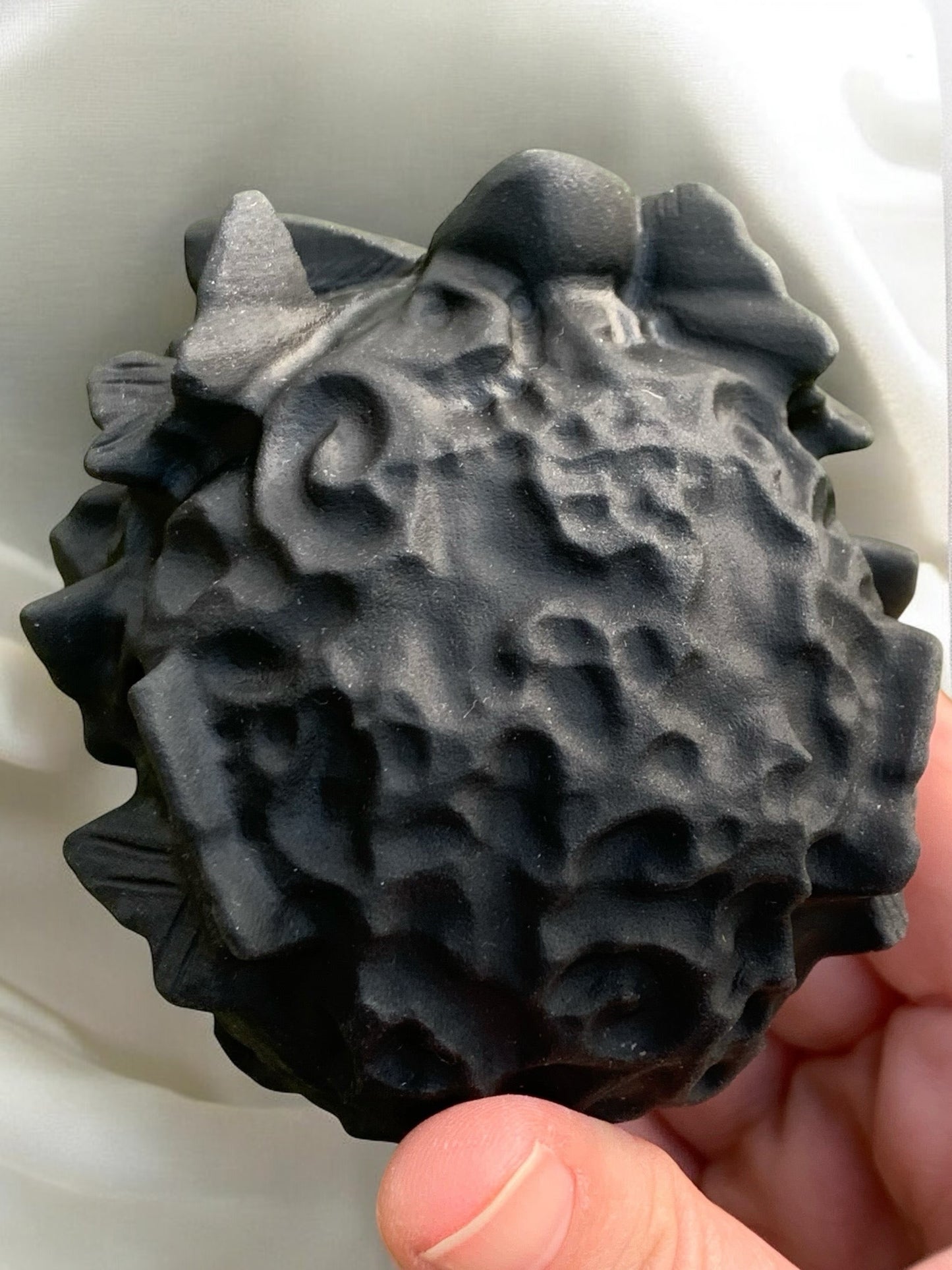 Black Obsidian Skull