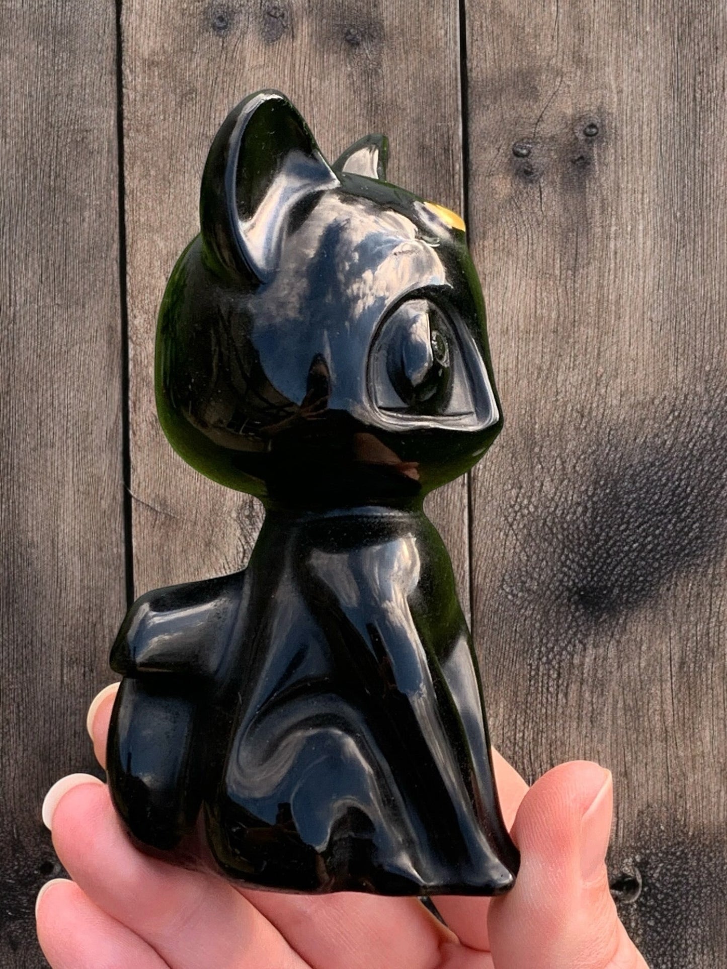 Black Obsidian Luna Cat